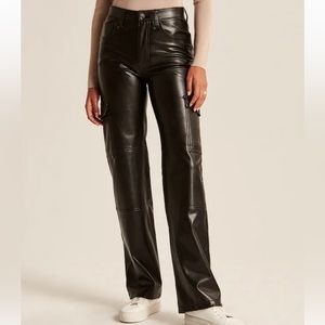 Vegan Leather Cargo 90s Relaxed Pant